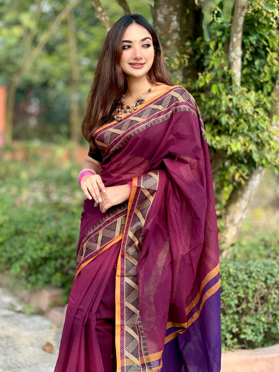 অরিজিনাল টেকলী সুতি শাড়ি।CS-24