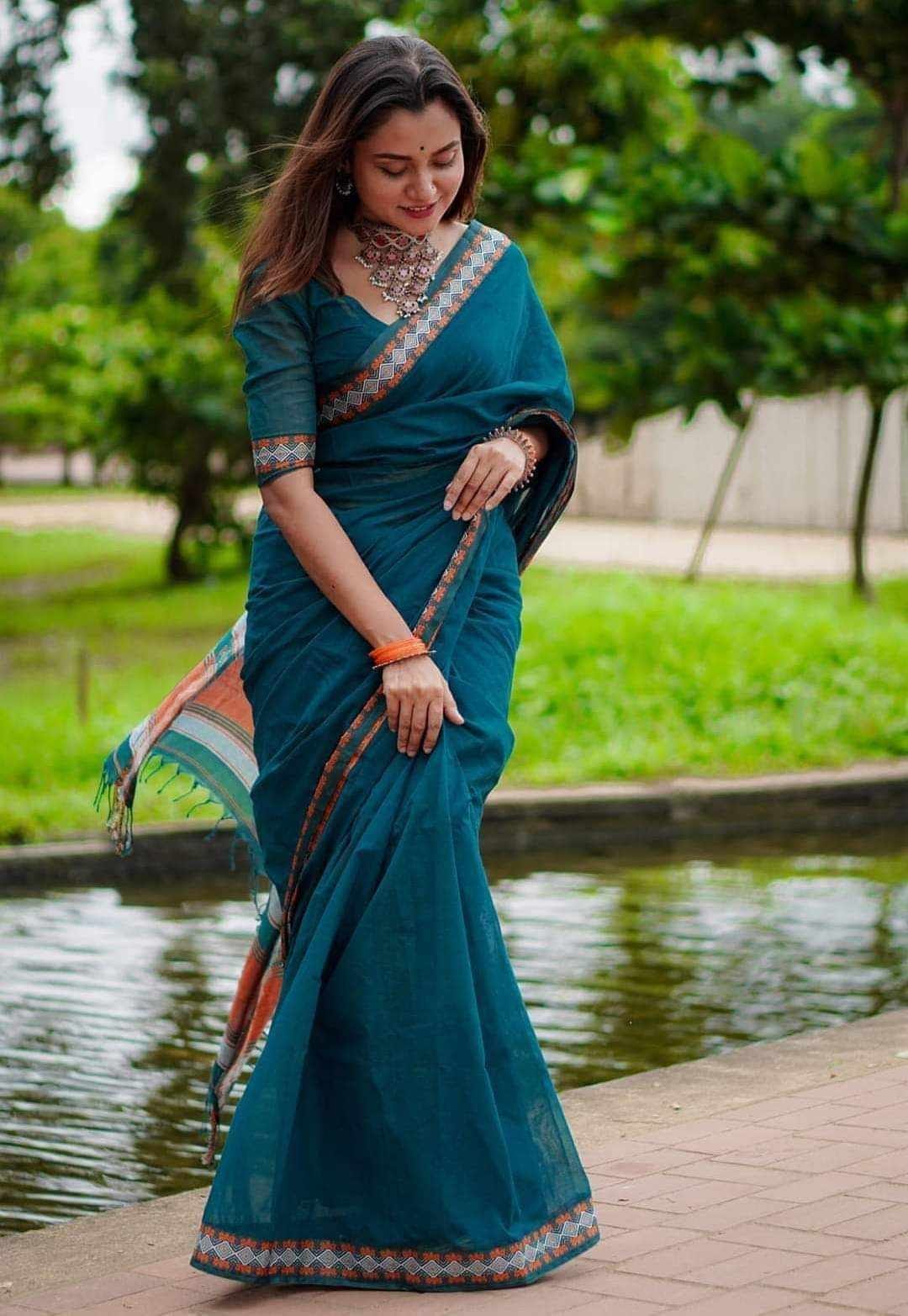 অরিজিনাল টেকলী সুতি শাড়ি।CS-20