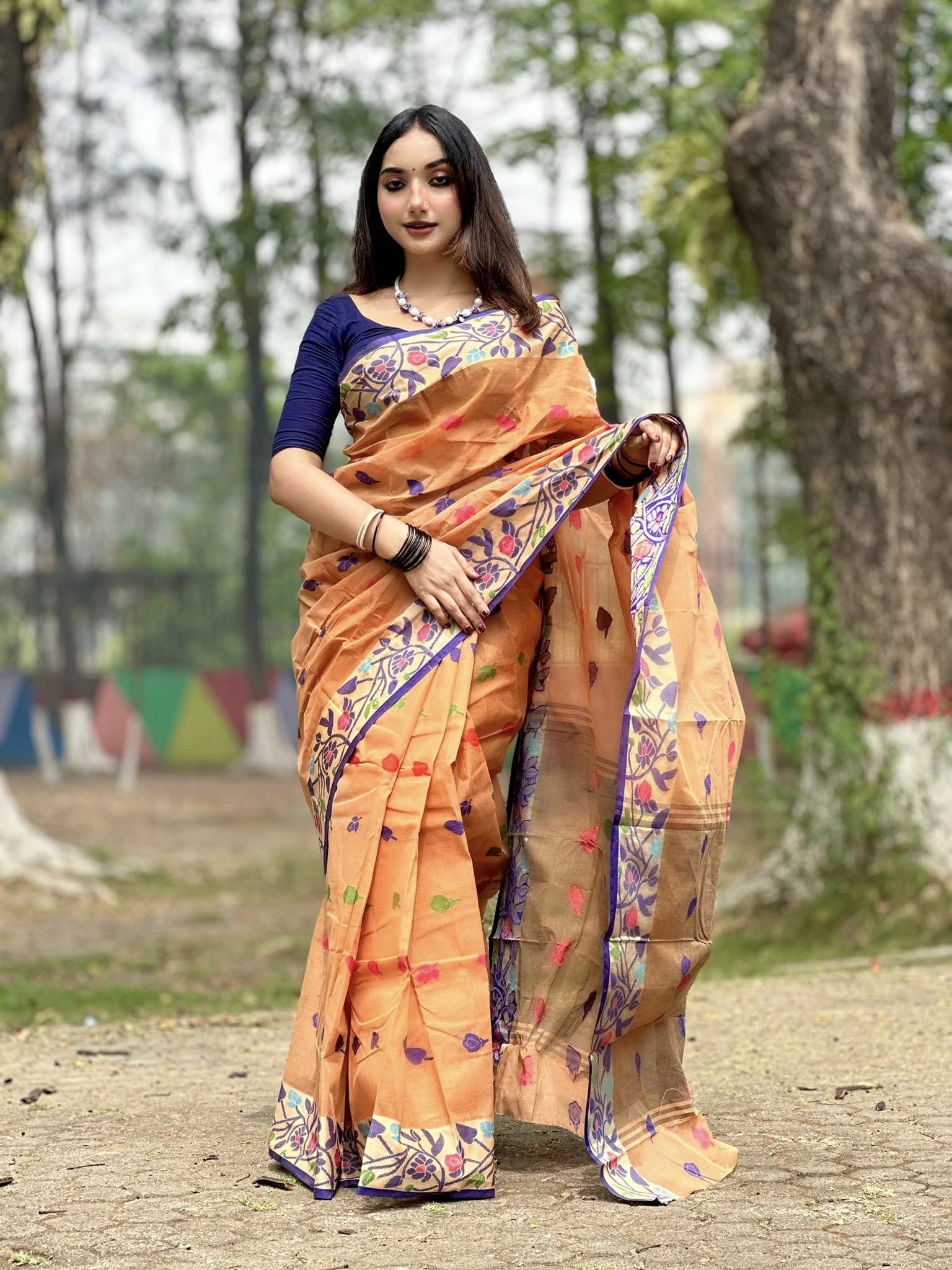 অরিজিনাল আড়ং সুতি শাড়ি।CS-13