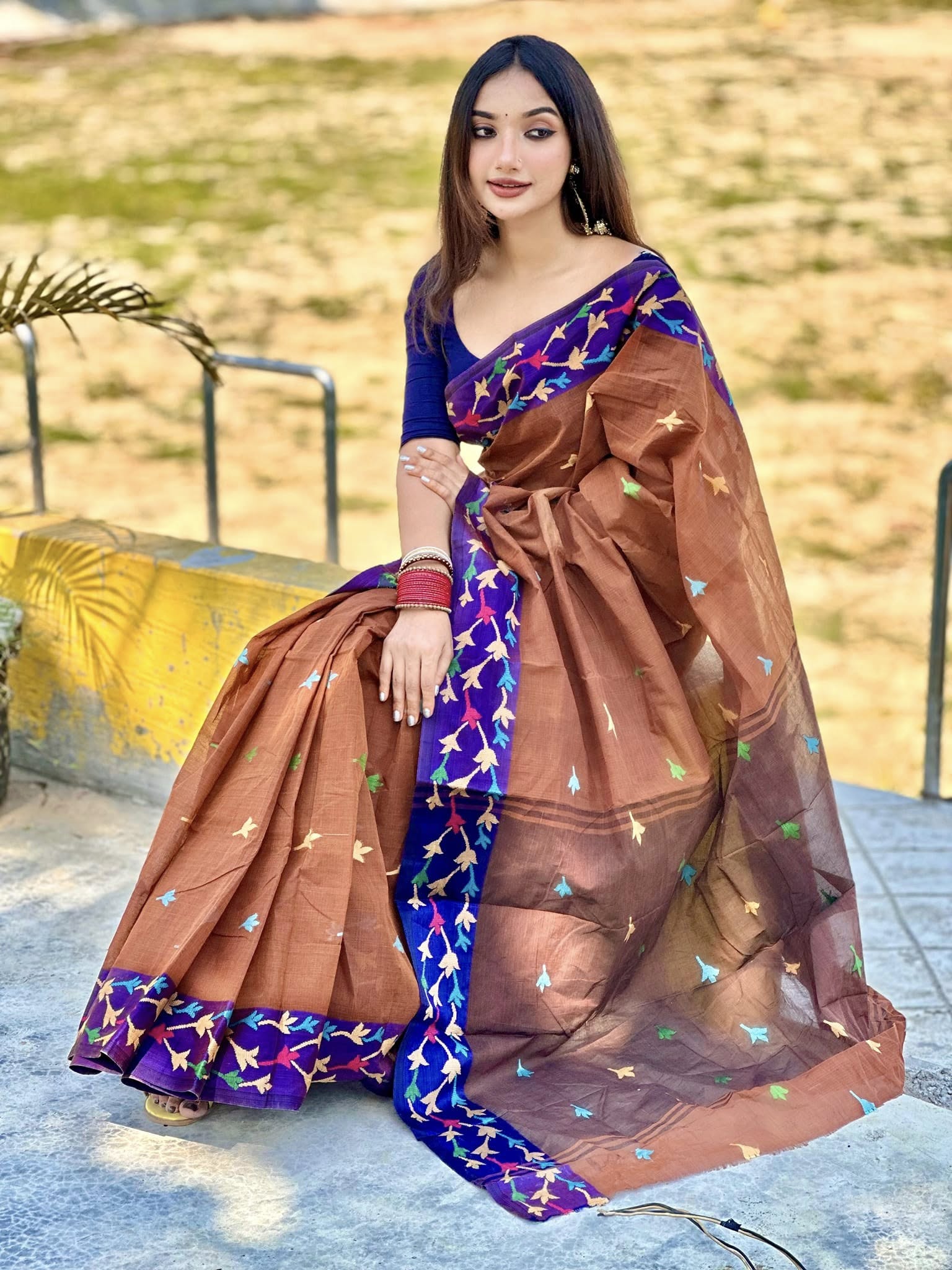 অরিজিনাল আড়ং সুতি শাড়ি।CS-11