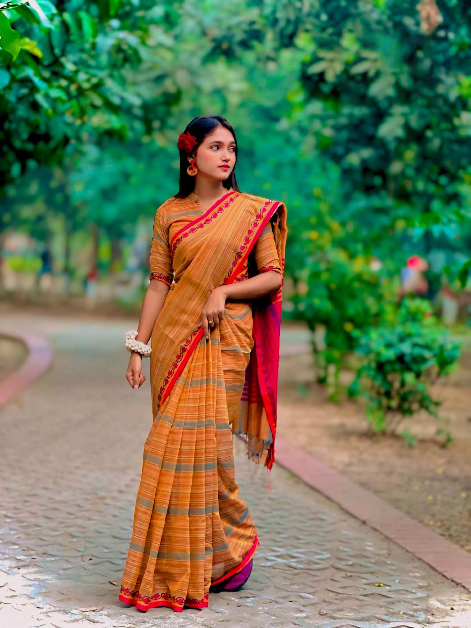 অরিজিনাল আড়ং সুতি শাড়ি।CS-03