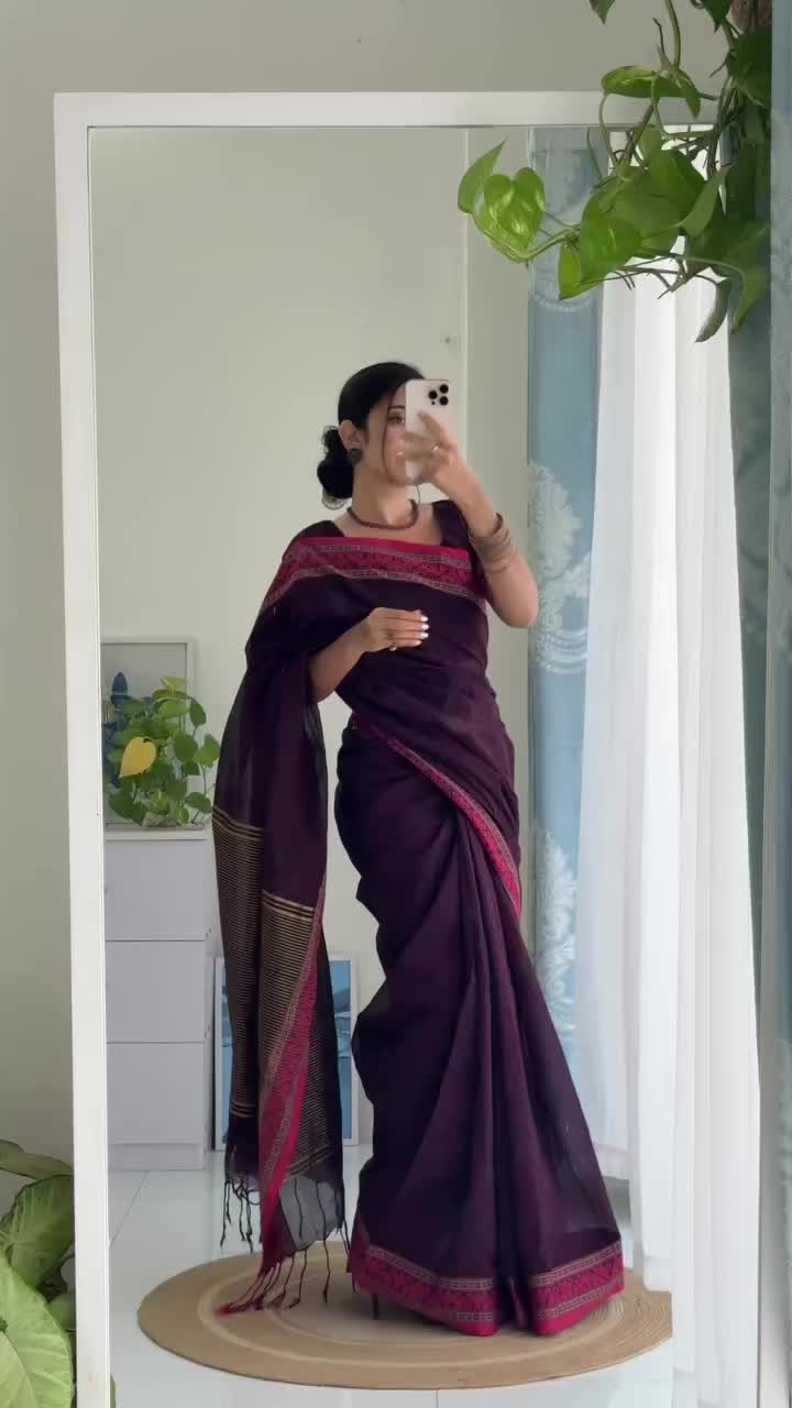 অরিজিনাল টেকলী সুতি শাড়ি।CS-32