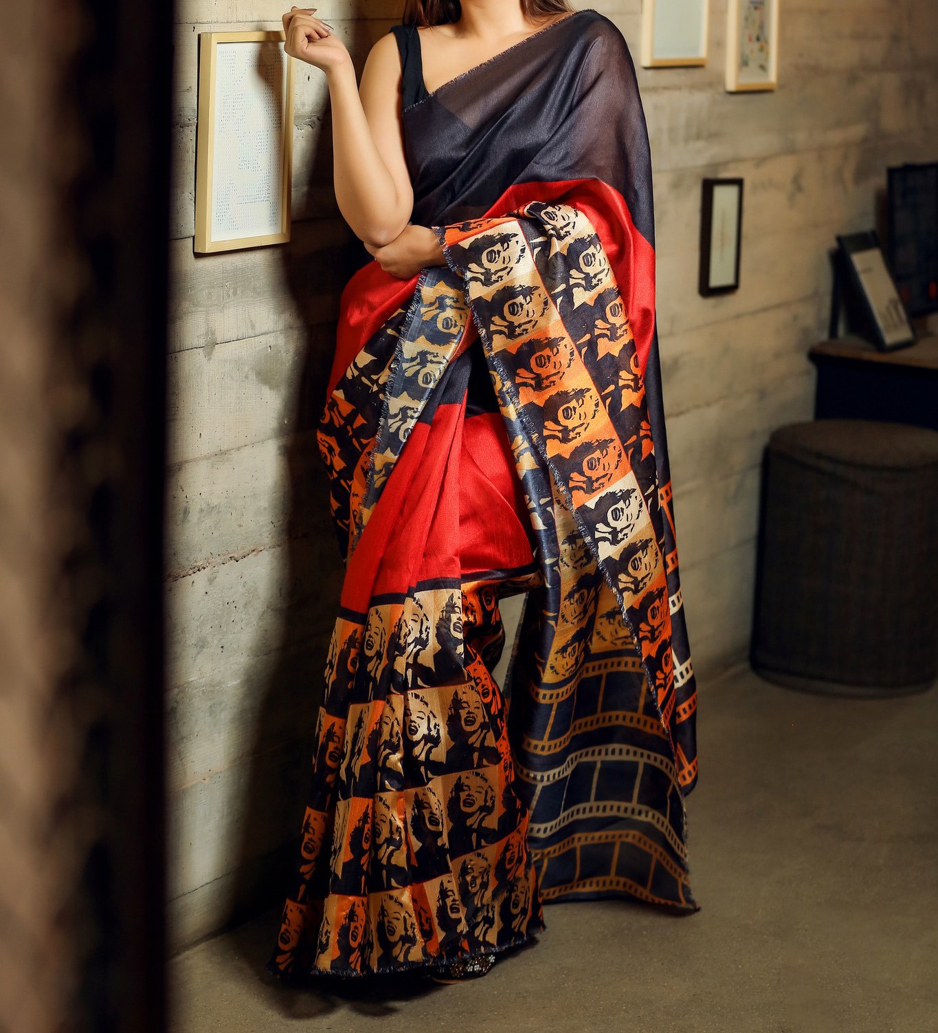 টেকলী এক্সক্লুসিভ ডিজিটাল প্রিন্ট শাড়ি। DG-125