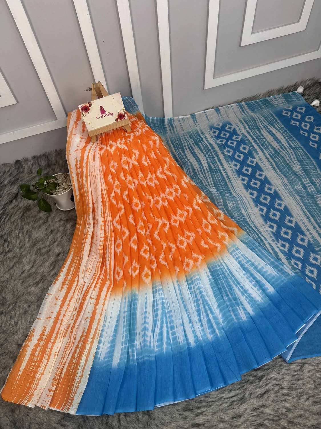 Semi Moslin Silk Digital Printed Saree With Blouse Piece | BDS-13